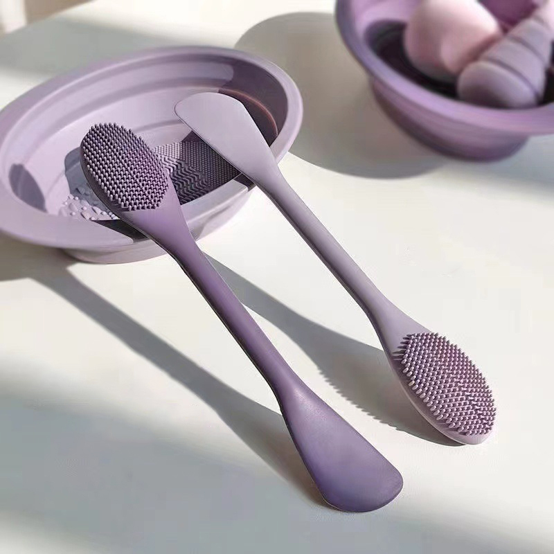 Spa Massager - Двусторонняя силиконовая кисть для масок, массажная