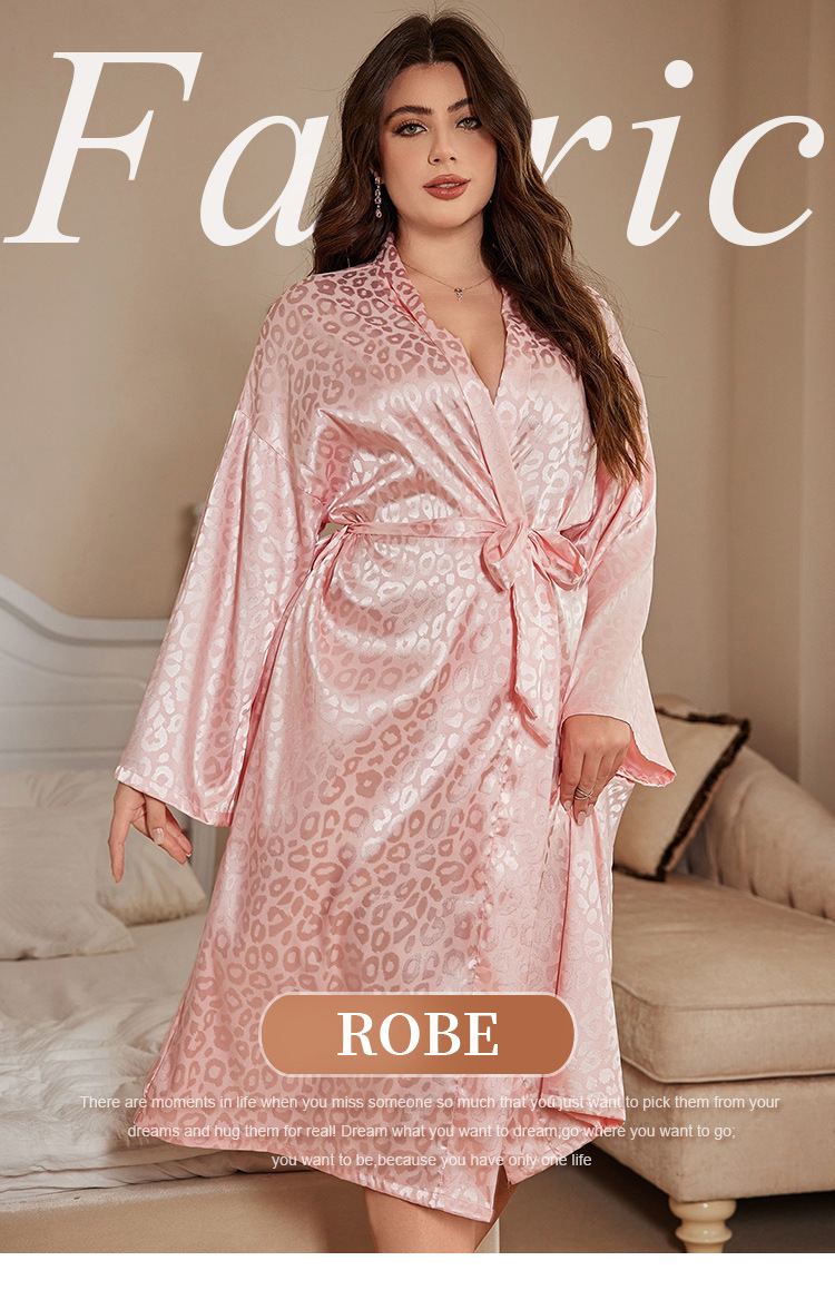 Bathrobe - Пижама-халат больших размеров для женщин, сексуальный