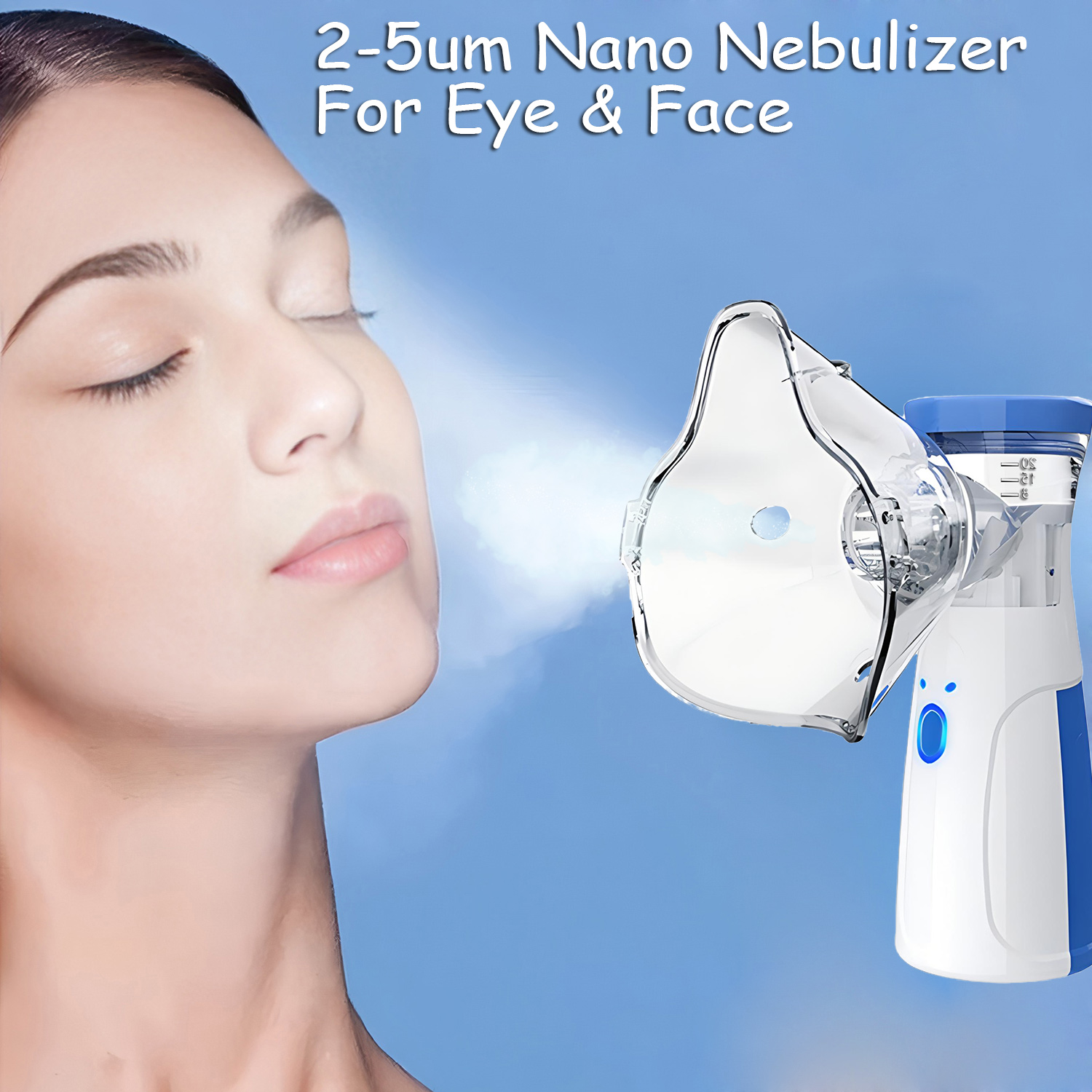 Face Steamer - Мини-отпариватель для лица, бесшумный сетчатый небулайзер,