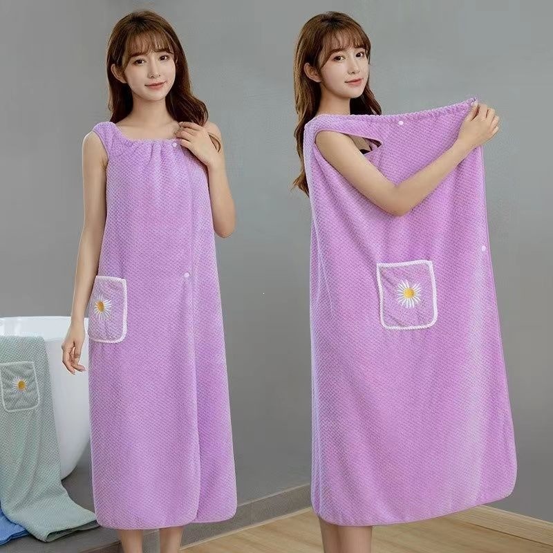 Очень длинное розовое банное п – обзор и цена Spa Towel