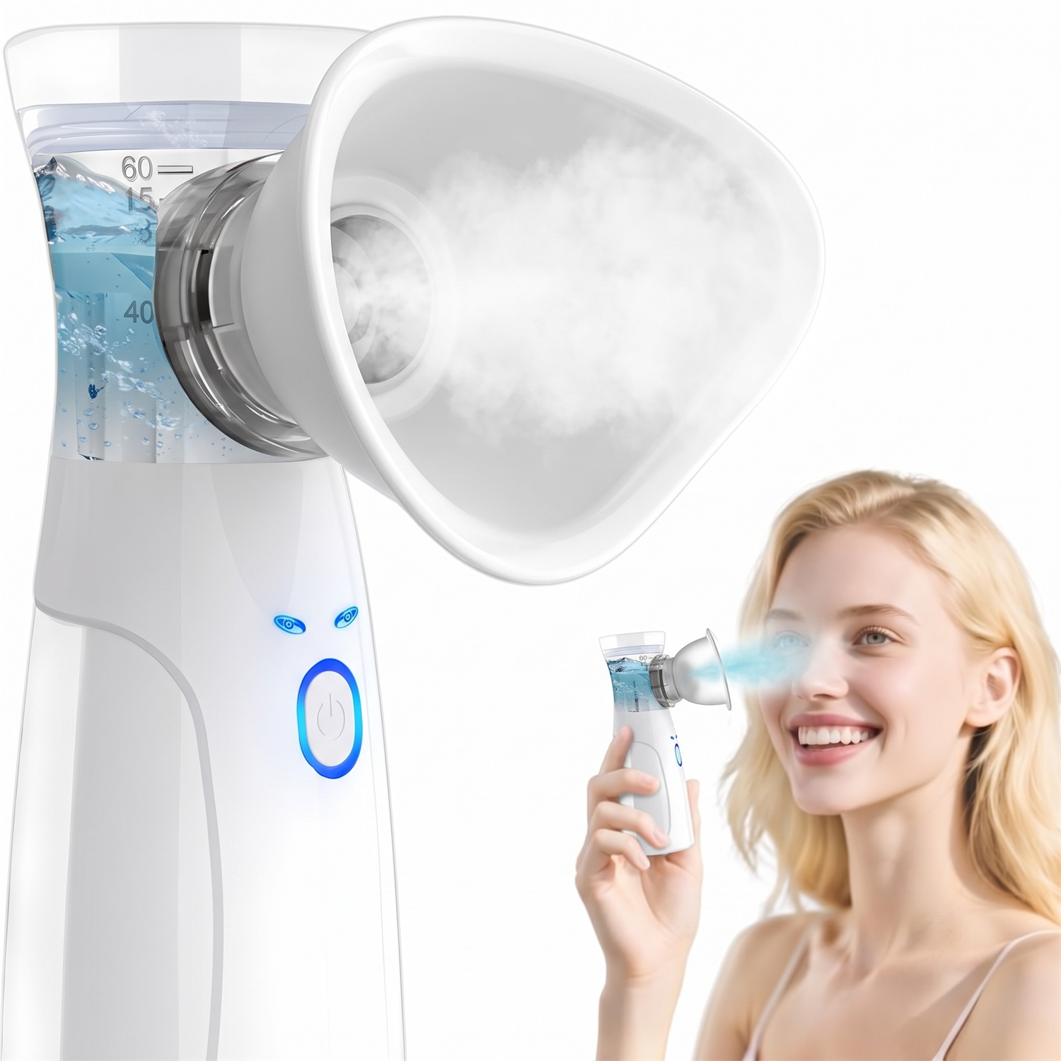 Портативный нано-распылитель д – обзор и цена Face Steamer